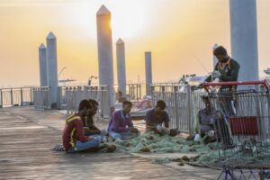 Arbeiter in Katar für den Wohlstand